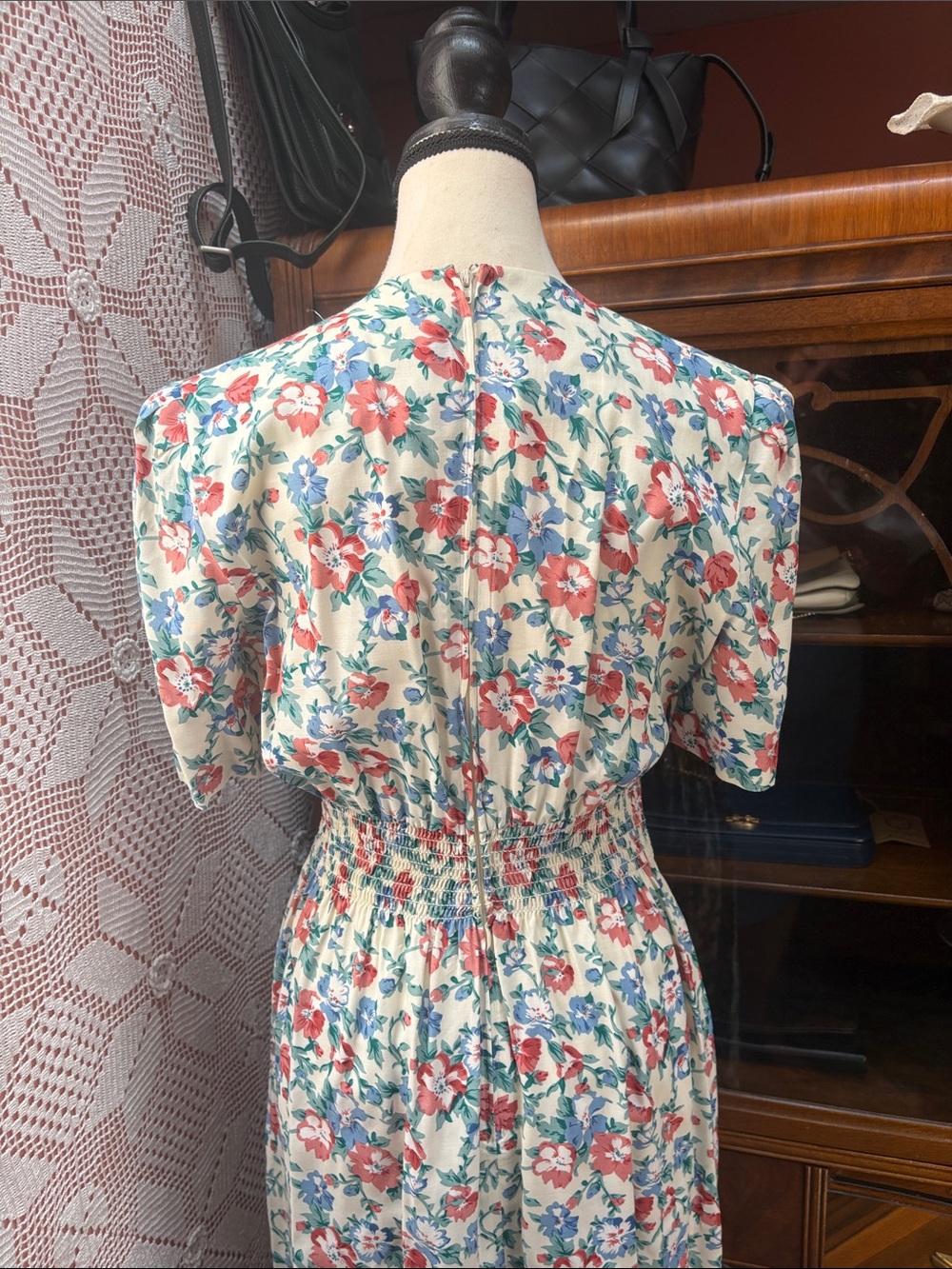Vintage Karin Stevens Floral Midi Dress - Picture 9 of 14